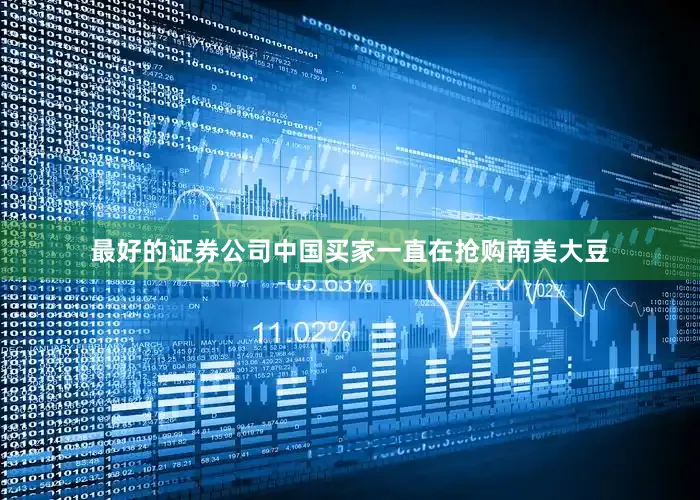 最好的证券公司中国买家一直在抢购南美大豆