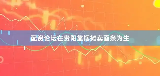 配资论坛在贵阳靠摆摊卖面条为生